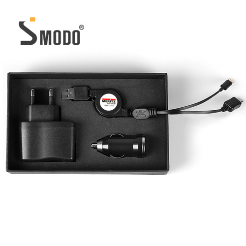 [S-MODO] 216 2+ USB 통합 가정용/차량용 휴대폰 충전세트