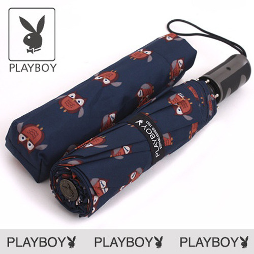 [PLAYBOY] 플레이보이 3단 부엉이 자동 우산
