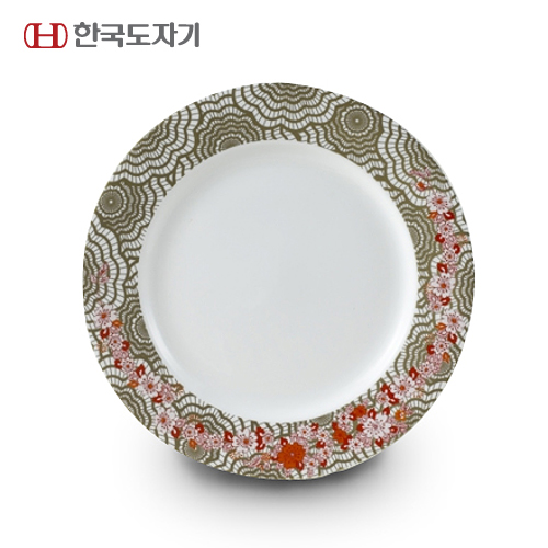 [한국도자기] 컬블루마린 골든로즈 10 접시(1P)